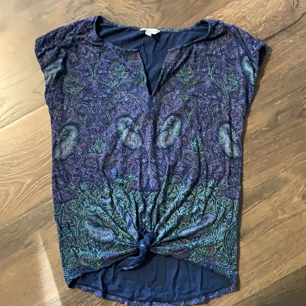 Luck brand paisley tee